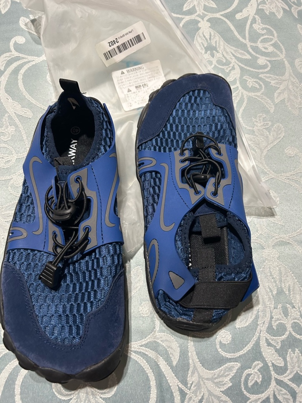 Blue Water-Ready Slip-On Sneakers